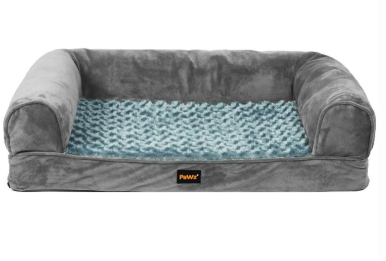 Pawz Pet Dog Calming Bed Memory Foam Orthopedic Sofa Removable Cover Extra Large